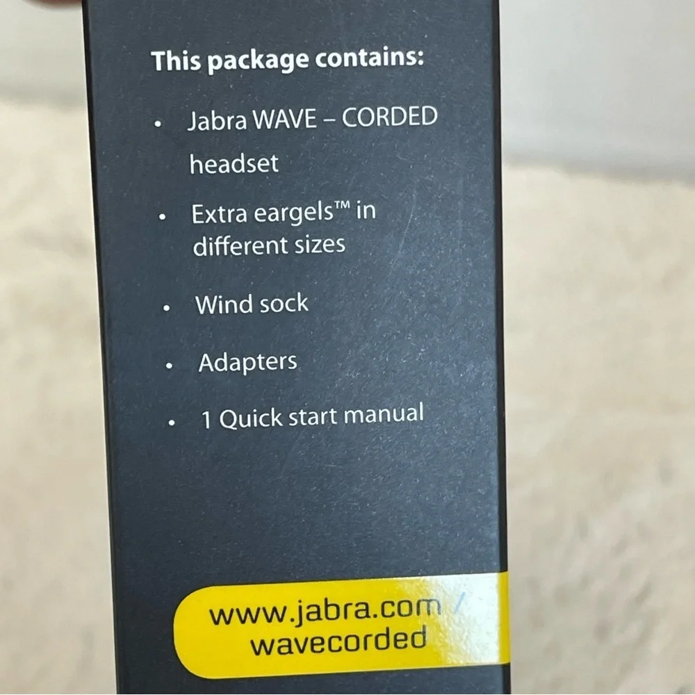 Jabra wave corded